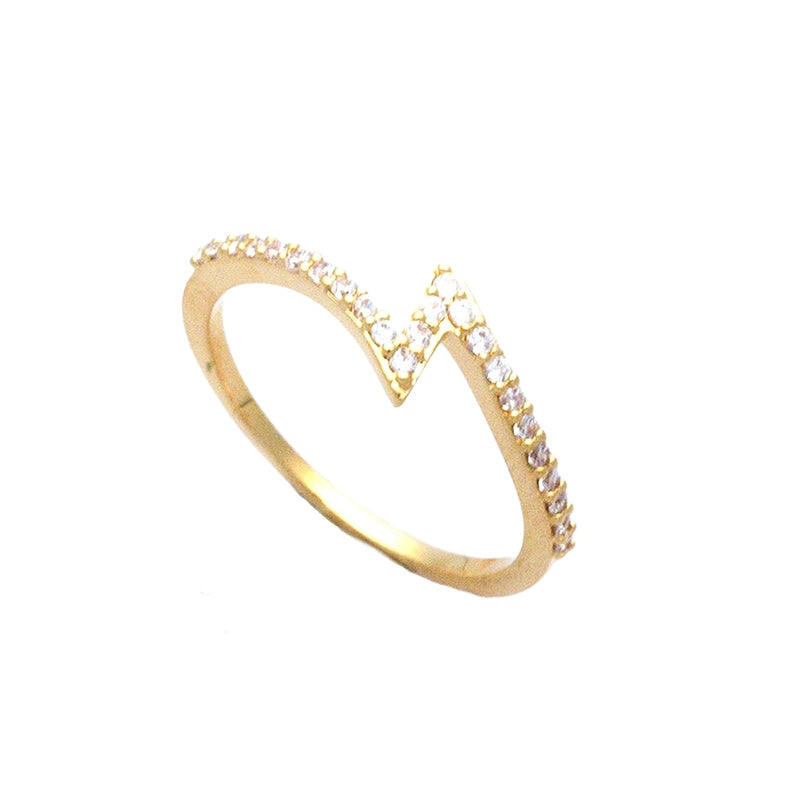 Edessa Gold Lightning Ring – Ivys Attic Jewellery