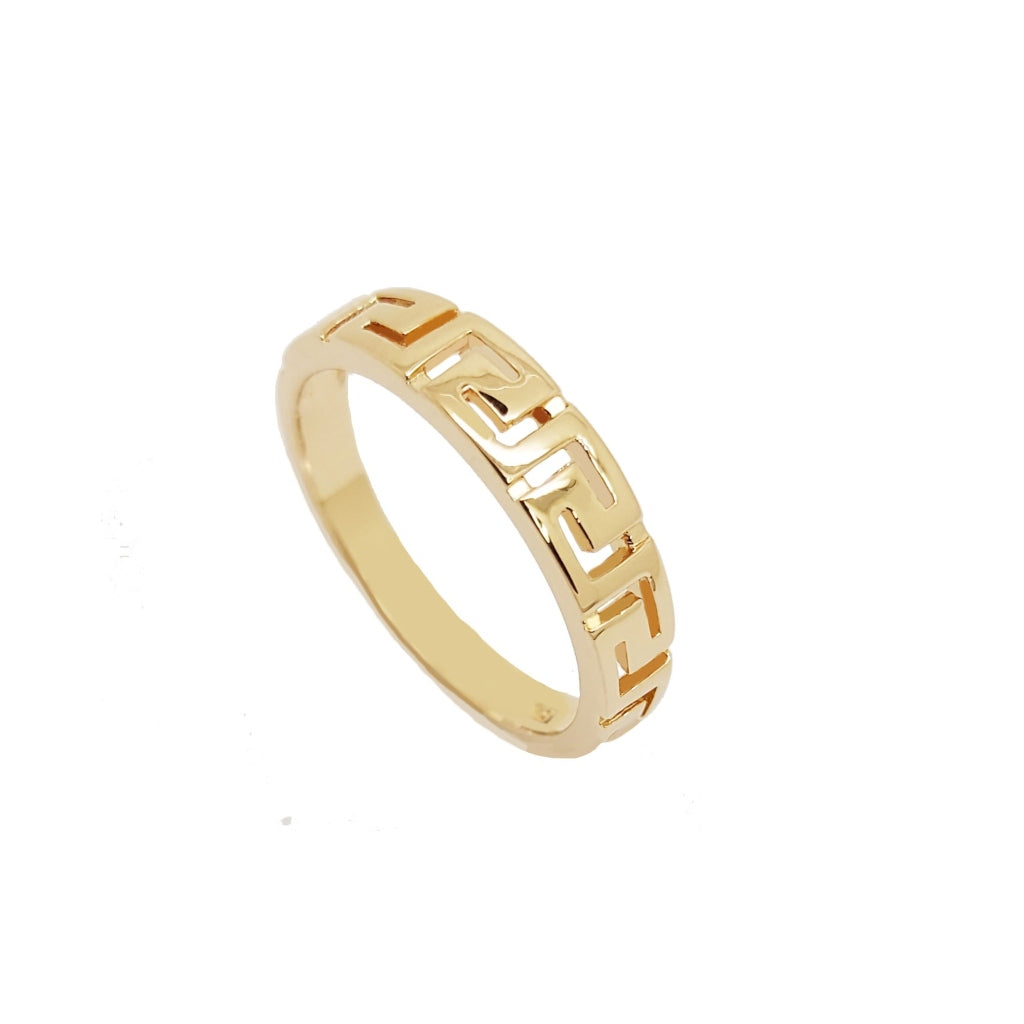 Kera Gold Greek Key Ring – Ivys Attic Jewellery