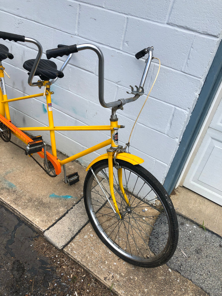 vintage huffy tandem bicycle
