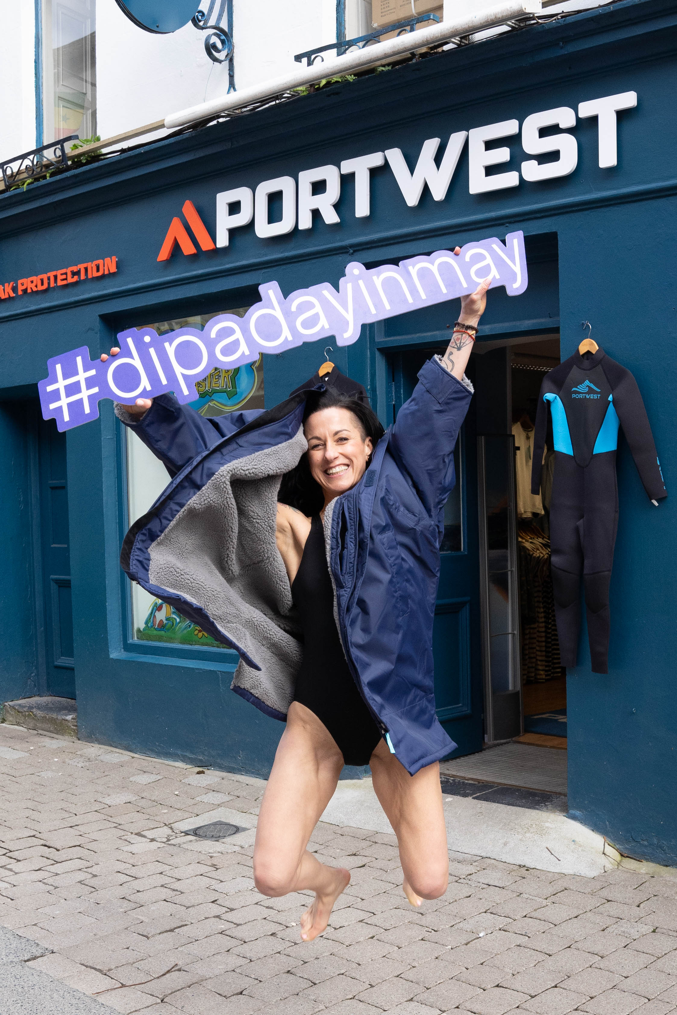 Laura Balta from Mad about Zumba outside Portwest - The Outdoor Shop Galway