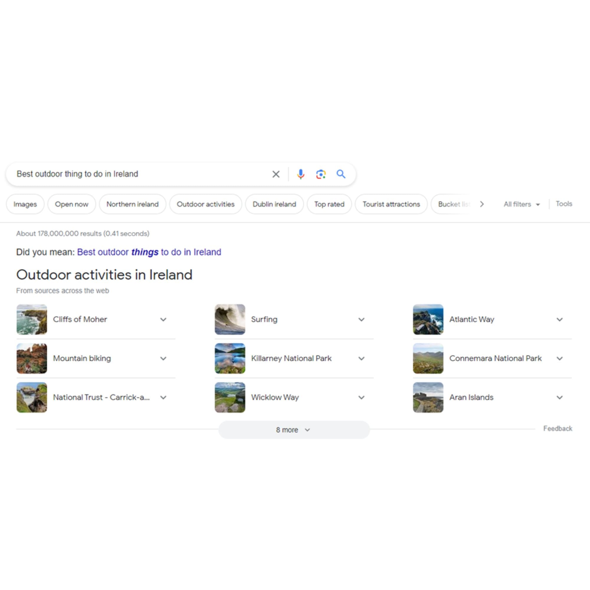 Google results for What is the best outdoor thing to do in Ireland from Portwest - The Outdoor Shop