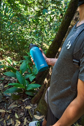 Montigo Ace Bottle in use for a hiking trip.