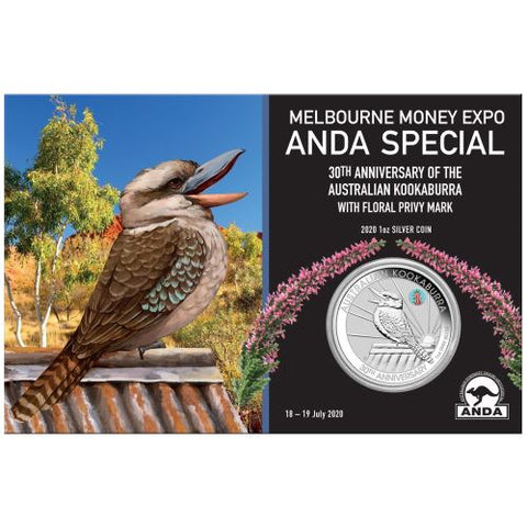 2022 Melbourne Money Expo - Perth Mint 1oz Silver Kookaburra with