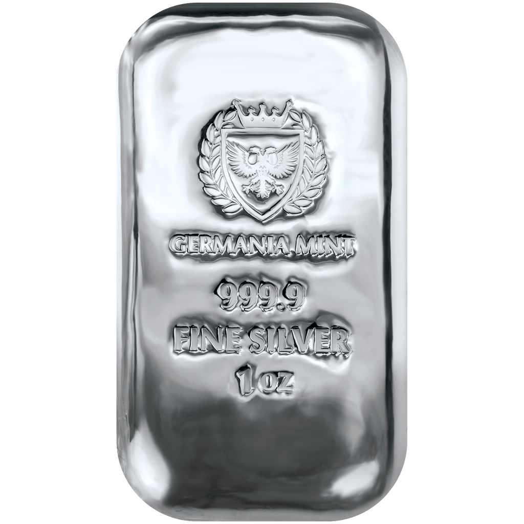 Germania Mint Mini 1oz Silver Cast Bullion Bar – Australian Specialty Coins