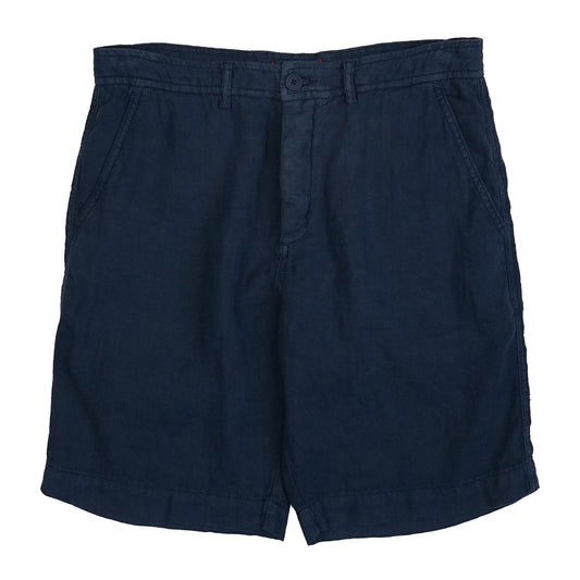 Naples Navy Linen Cargo Shorts