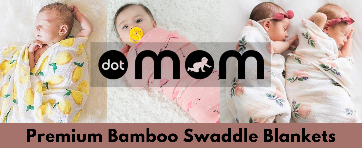 DOTMOM organic bamboo swaddles