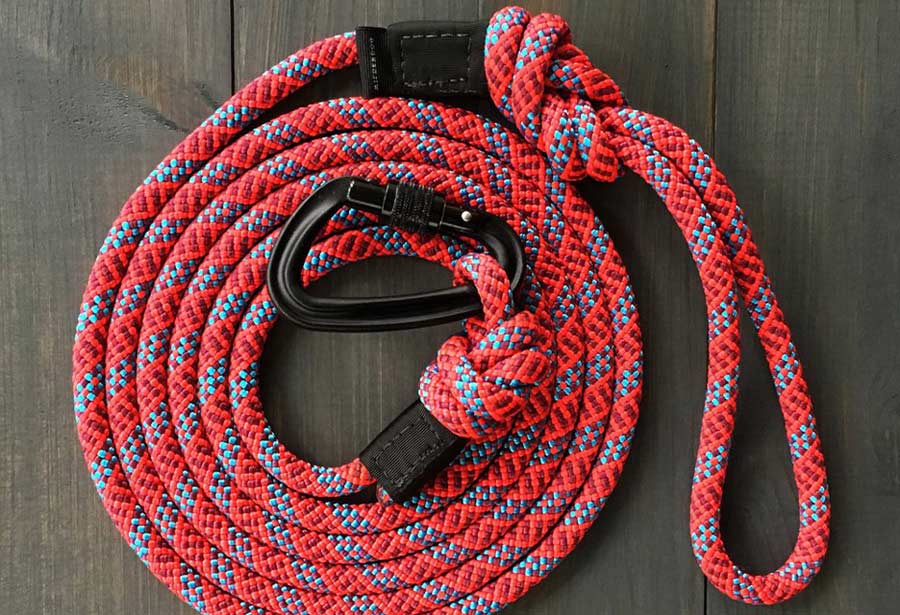 Maple Carabiner Rope Dog Lead