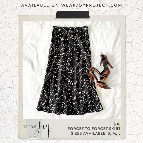 Wear Joy Project - styling mid-length slip skirt - fashion tips - style tips