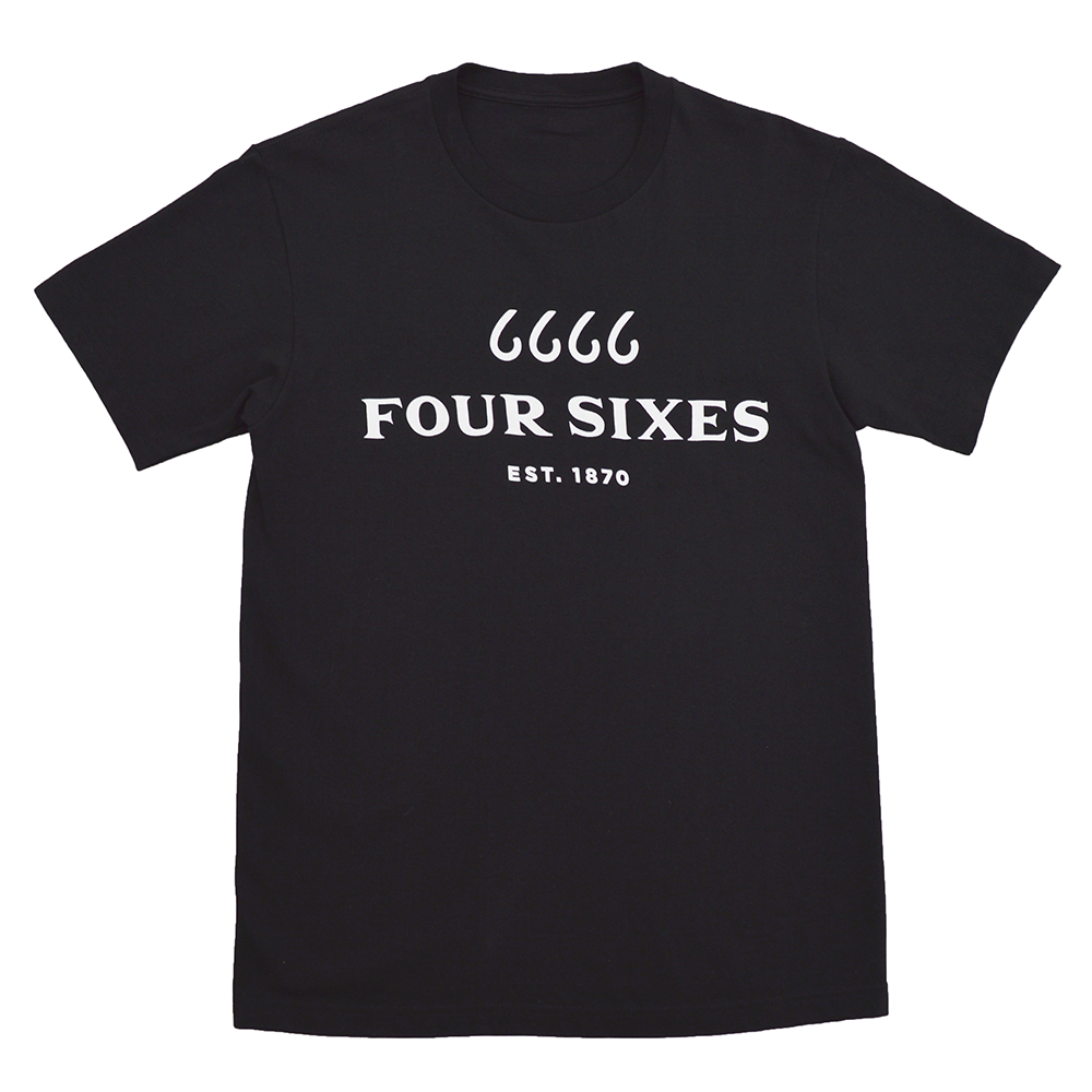 Black Heavy Cotton Logo Crew T - Shop 6666 Ranch product image