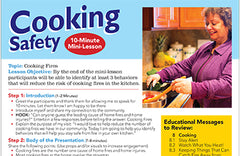 Fire Safety Adult Cooking Lesson