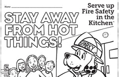 Fire Safety Colouring Sheet