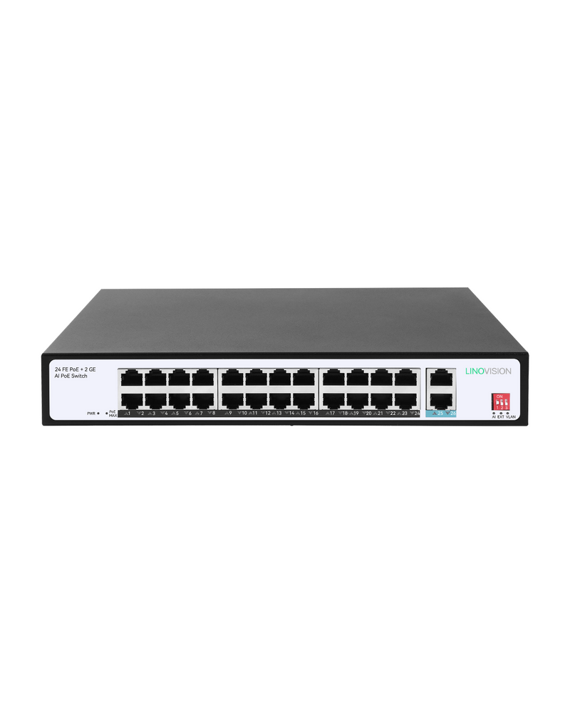 2-Port UPS POE Switch Provides 24V/48V POE and 12V/24V/48V DC