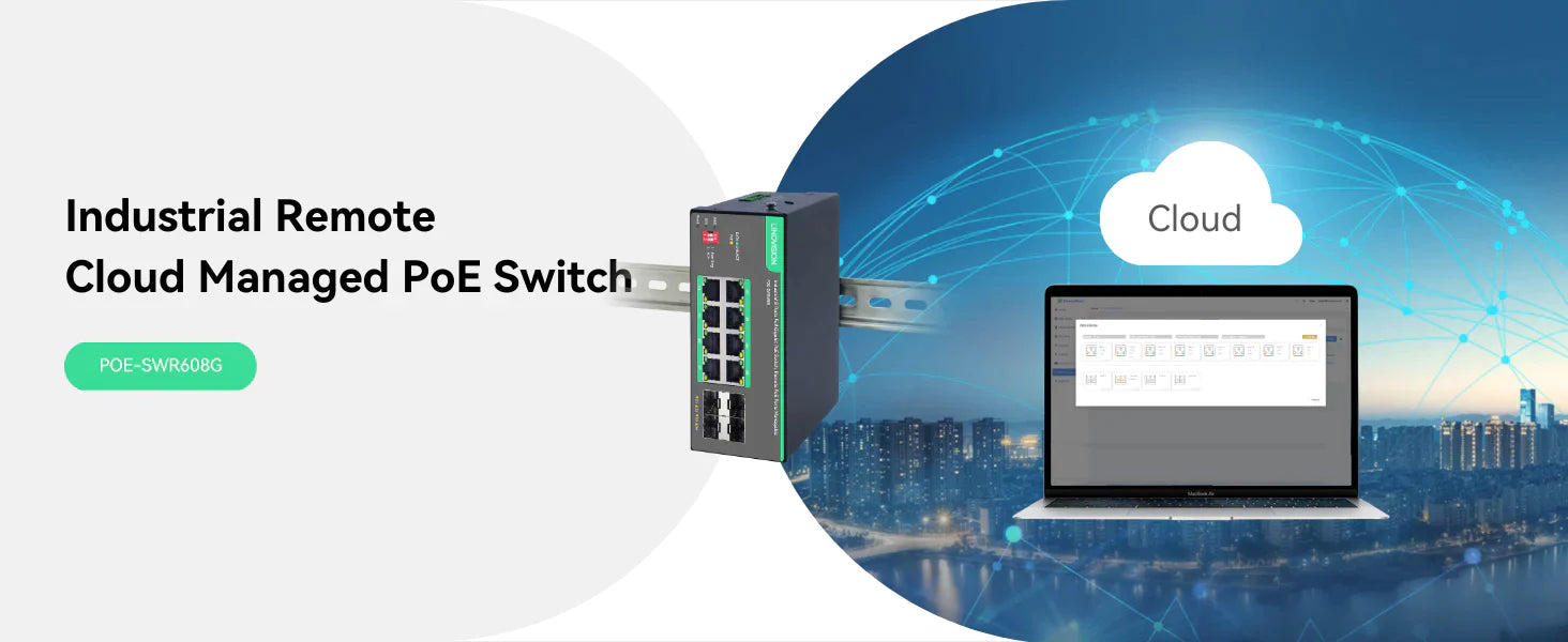 High Quality 1 Fiber Optical Port RJ45 2 Ports Network 10M 100M Industrial  Ethernet PoE Switch