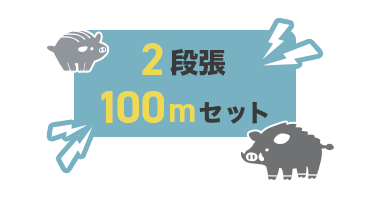 100m×2段