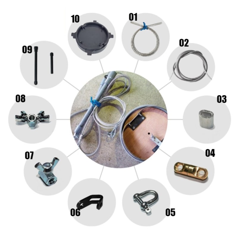 tying trap components