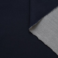 WOOLY BOILED WOOL NAVY – Wasted Fabrics