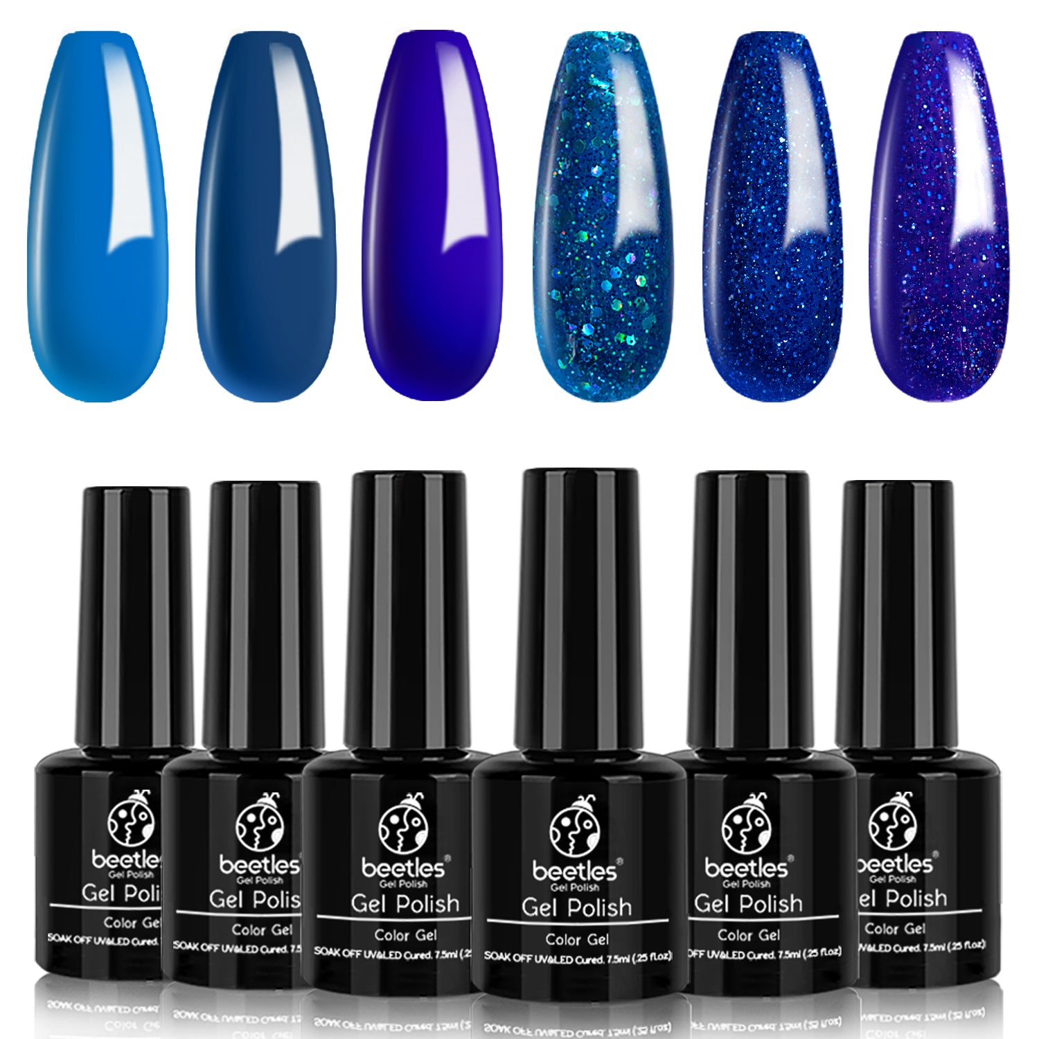 Beetles Blue Jean Baby Collection Classi Blue Glitter Gel Nail Polish ...