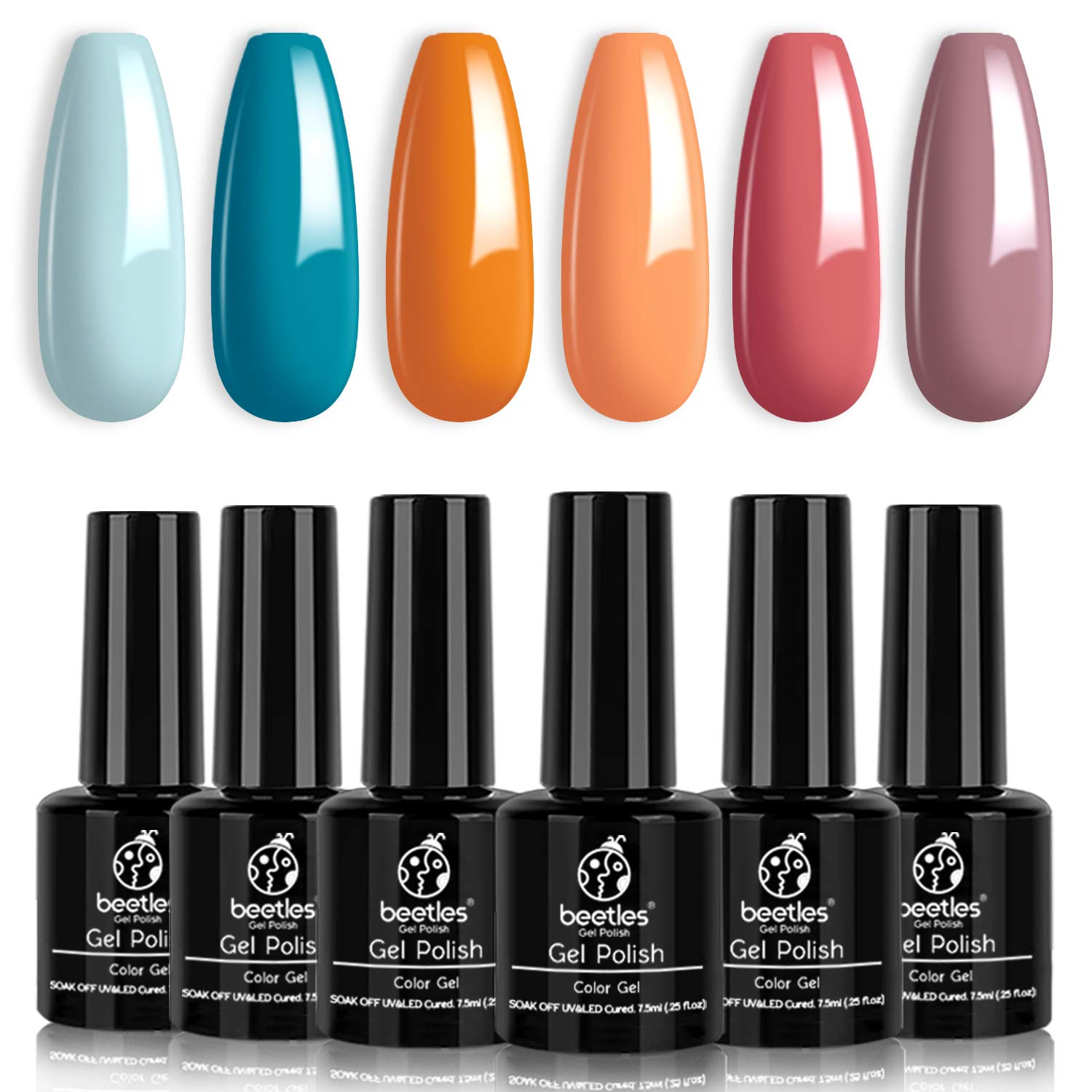 Beetles Gel Nail Polish 6 Colors Set Farmstand Fresh