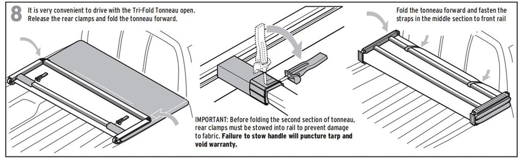 Soft fold tonneau cover - Installation Guide Step 8