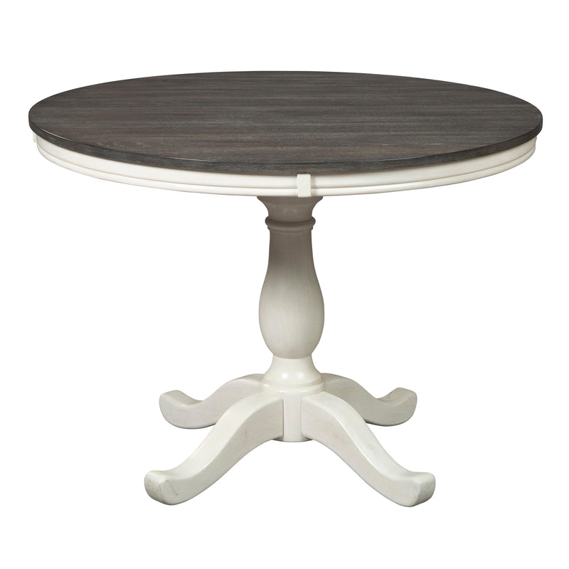 Signature Design by Ashley Round Nelling Dining Table with Pedestal Base D287-15B/D287-15T IMAGE 1