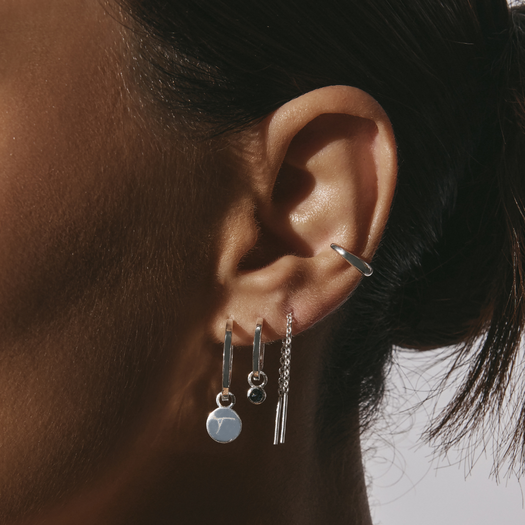 Siren Muse Mini Huggie Earrings in 18ct Rose Gold Vermeil On Sterling  Silver | Jewellery by Monica Vinader