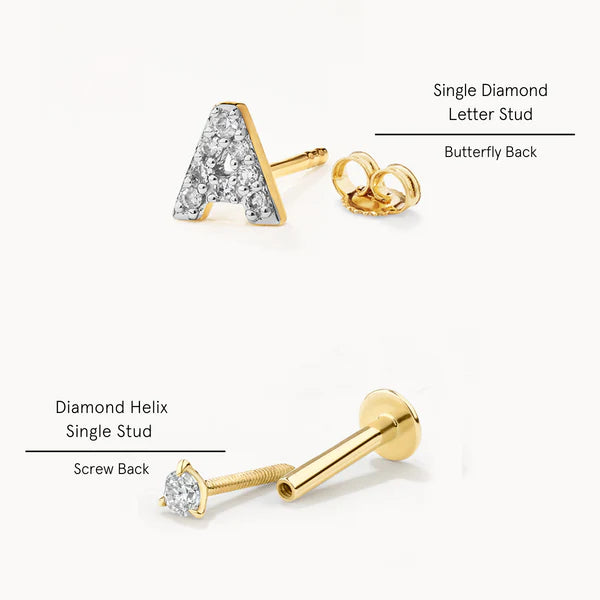 Helix Earring vs Lobe Earring Medley Jewellery