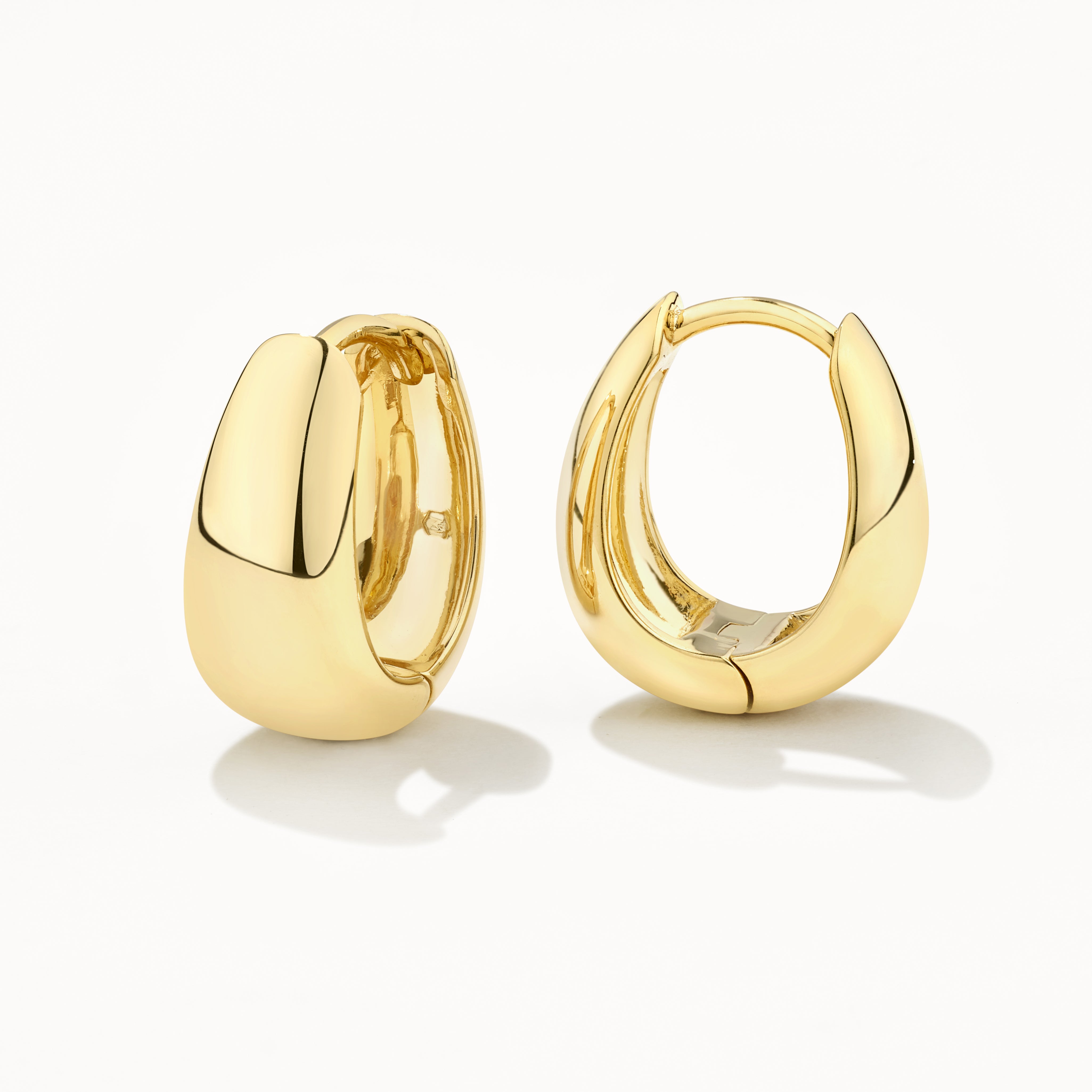 Dome Huggie Hoops in Gold - Medley Jewellery product image