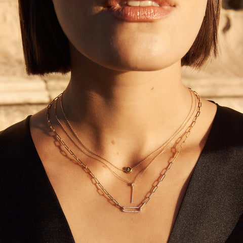 Buy Frail Three Layered Designer Gold Necklace - Joyalukkas
