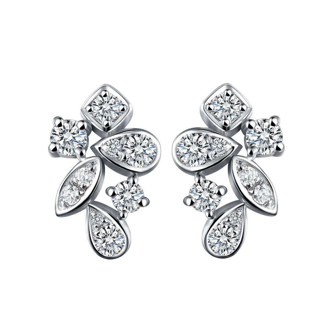Moissanite Series Luxury Sterling Silver Stud Earrings – ReadYourHeart
