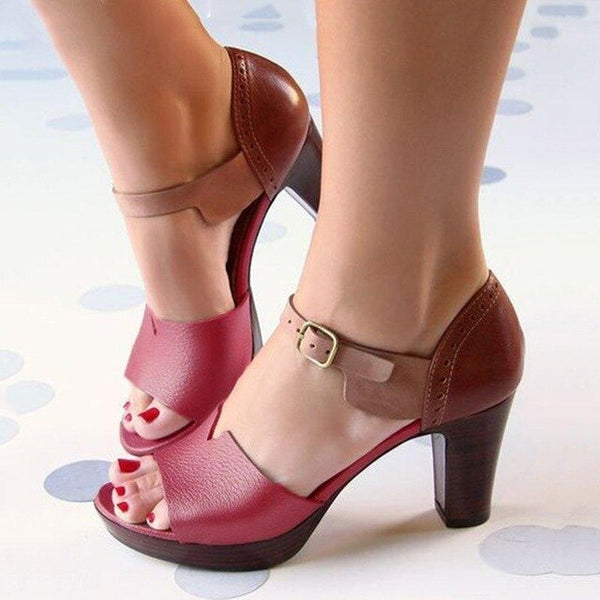 retro chunky heels