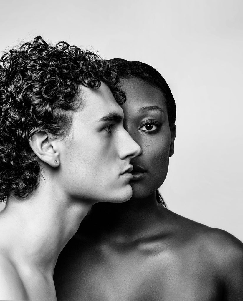 Ric_Lewis_BW Image of black woman and white man