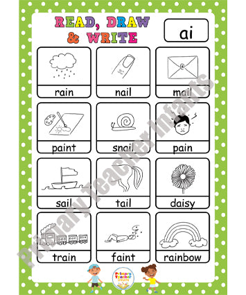 Read, Draw & Write Worksheets – Primary Teacher Infants