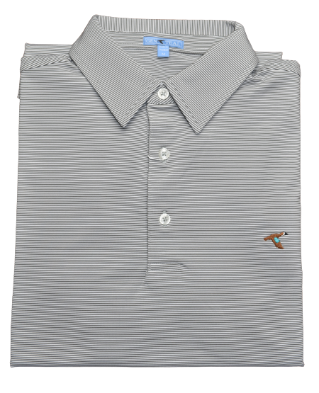 Charcoal Pinstripe Performance Polo by GenTeal Apparel | Hometown ...