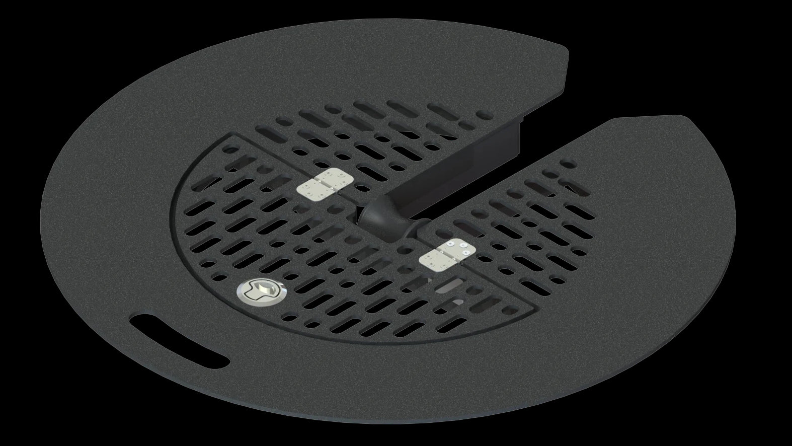 Circular Safety Grate (Non-folding) - Standard Circular Grate with 45mm Roller