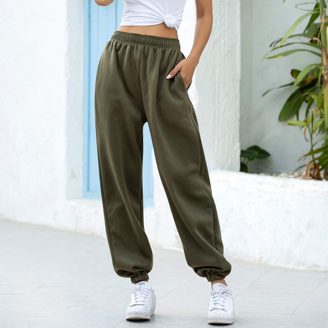 Women's Sweatpants Drawstrings Jogger Pants Lounge Bottoms – Cysincos