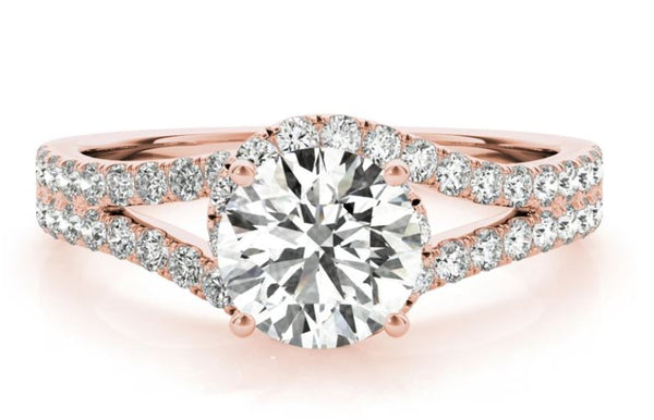 Stefano Navi Anna Halo Lab Diamond Engagement Ring