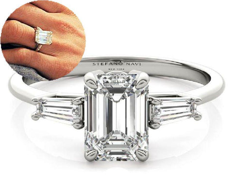 Amal Clooney Engagement Ring Lab Grown Diamond