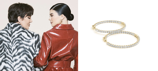 Kylie and Kris Jenner Yellow Gold earring