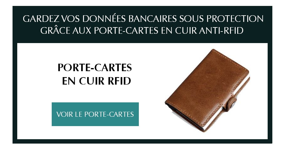 Porte-carte RFID en liège personnalisable 