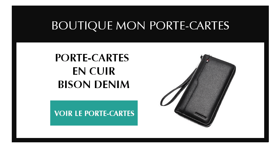 porte carte bison denim