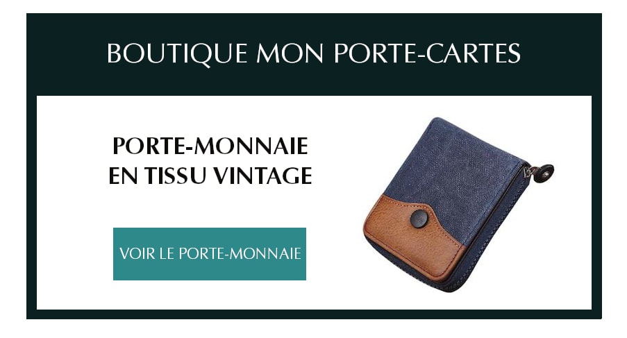 porte monnaie tissu vintage