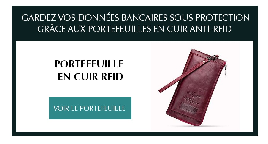 portefeuille cuir rfid femme