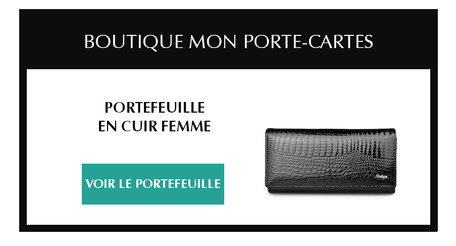 portefeuille cuir style crocodile