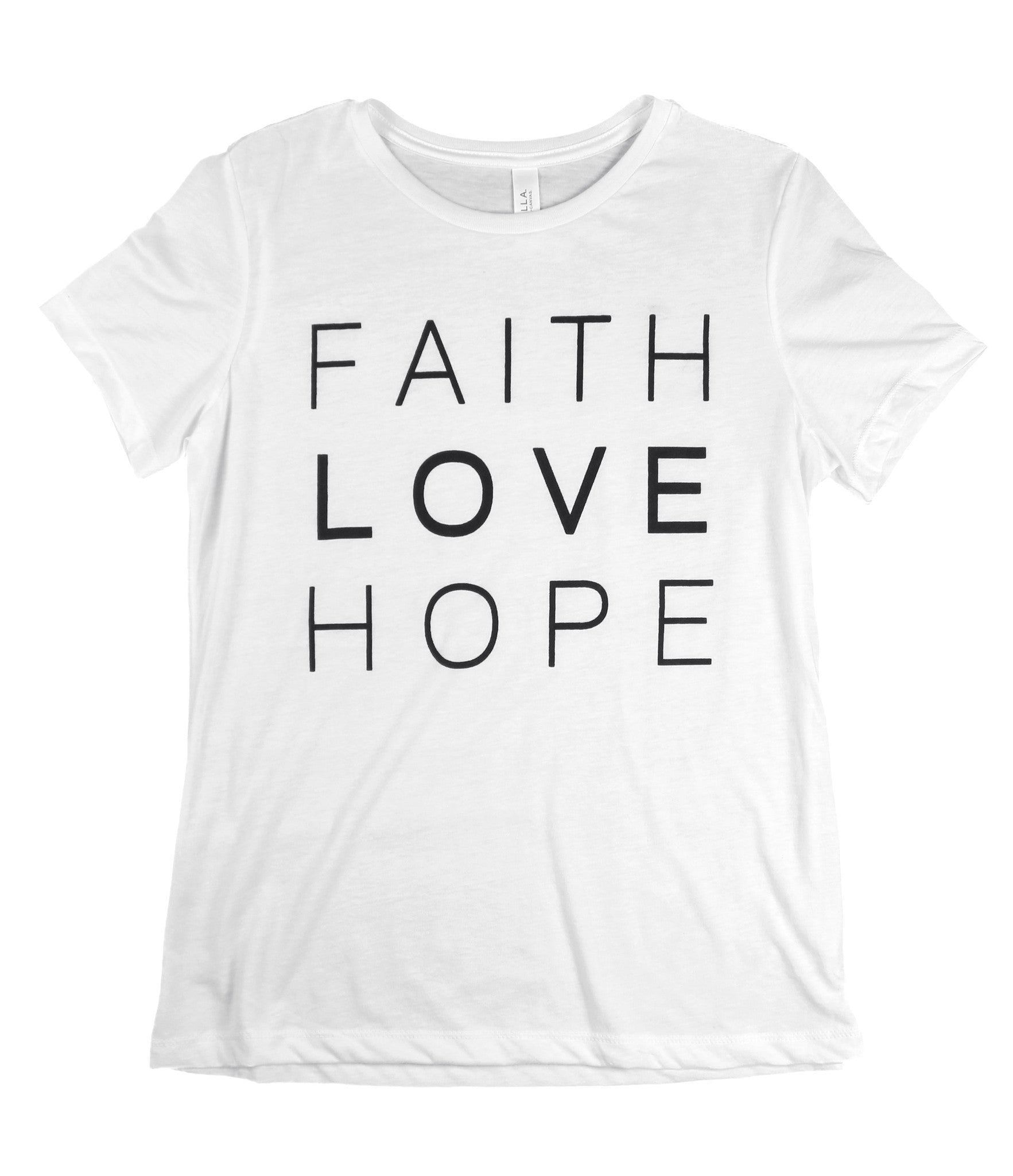 FAITH LOVE HOPE WHITE T-SHIRT – Glorify Apparel