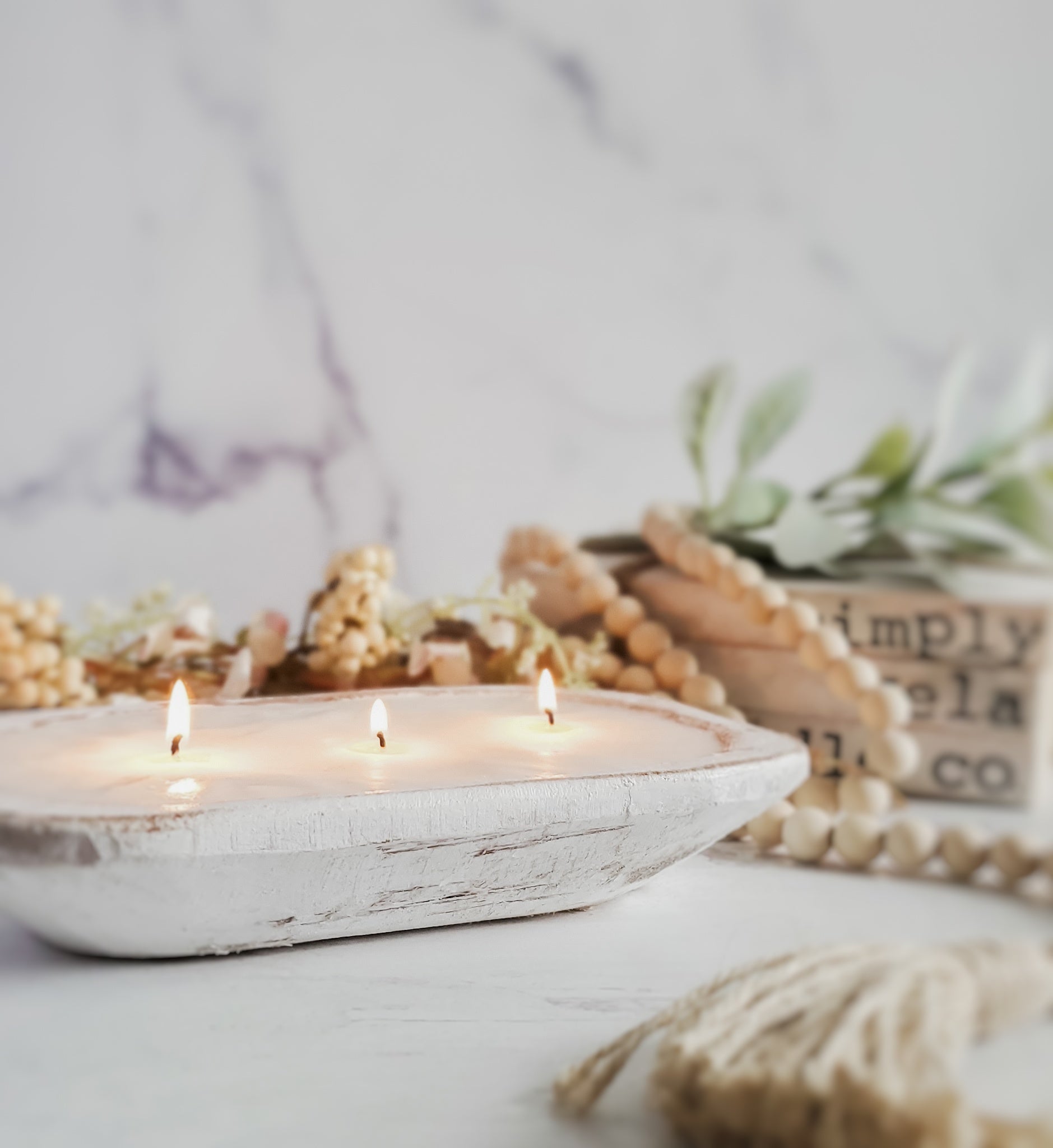 Simply Vela Dough Bowl Candle