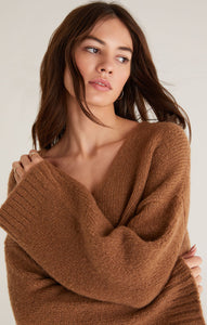 Z Supply Weekender Sweater, Camel Brown