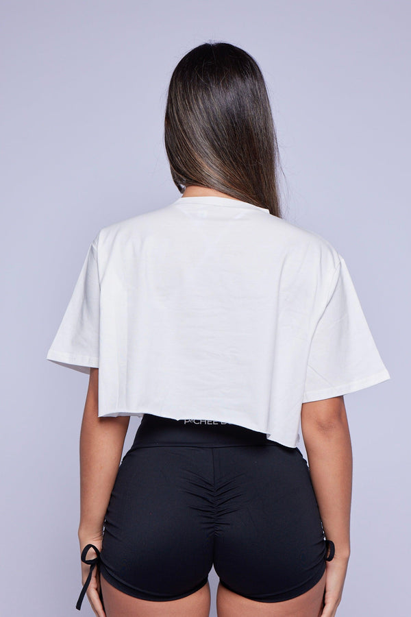 Blue Pchee Bum Society Crop Tee