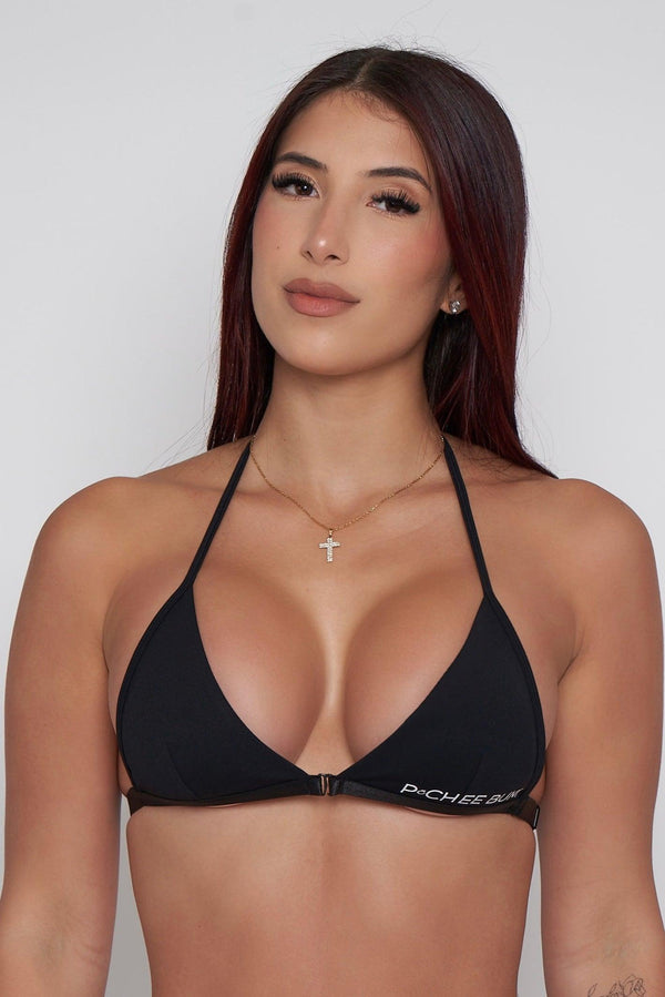 Zip-Up Bra - Black – Booteca