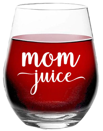 Stemless Wine Glasses for Grandma (15oz) - Funny Wine Glasses for