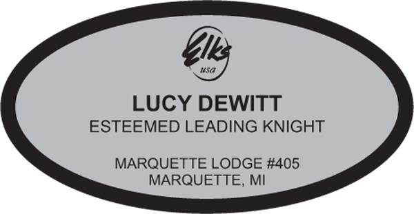 Oval Badge